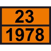 Табличка небезпечних вантажів Пропан 23-1978