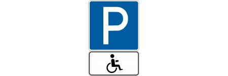 Знак "Місце стоянки + для інвалідів" 5.38+7.17