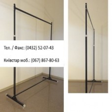 Стійка 1-а довжина -125 см, d-25 мм, сірий - металік, під флейти